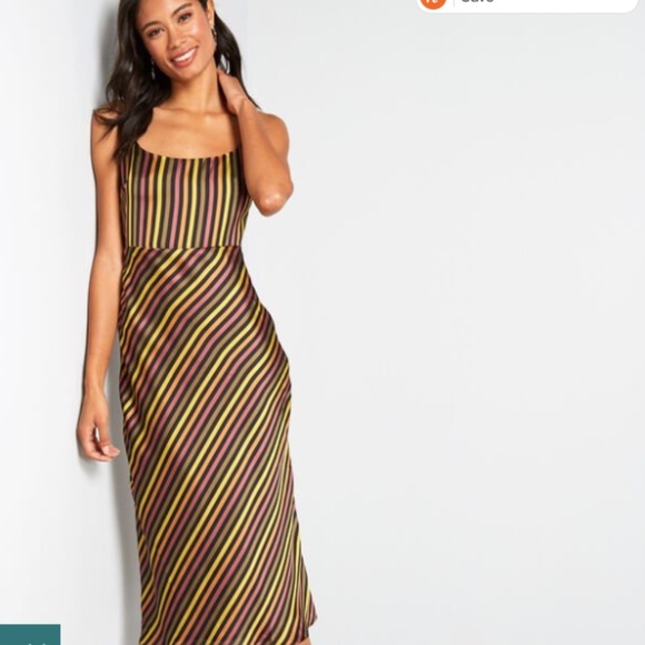 COPY - Modcloth Stripe your Fancy slip dress MED - Picture 4 of 5